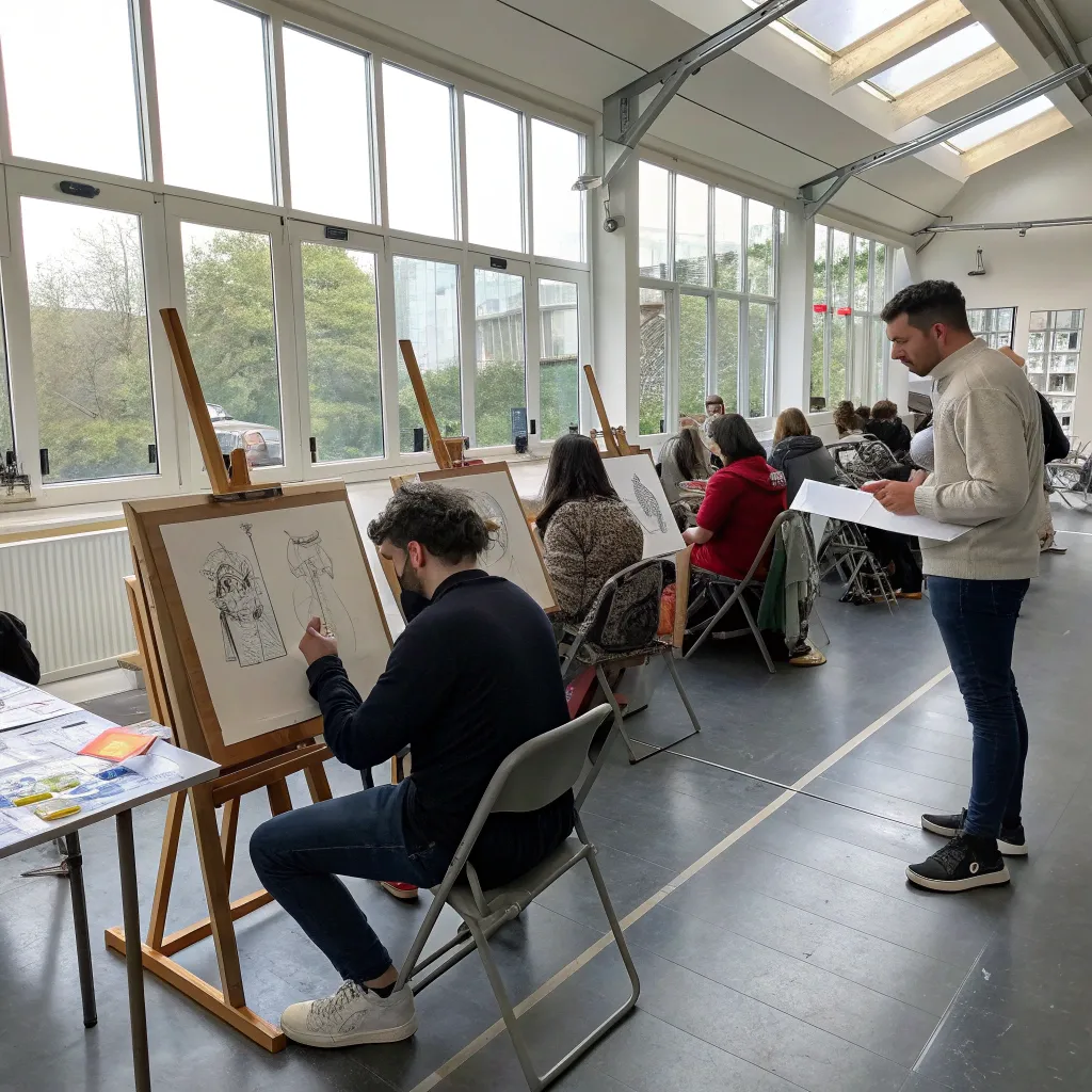 Professional drawing class at MORTHAVEX